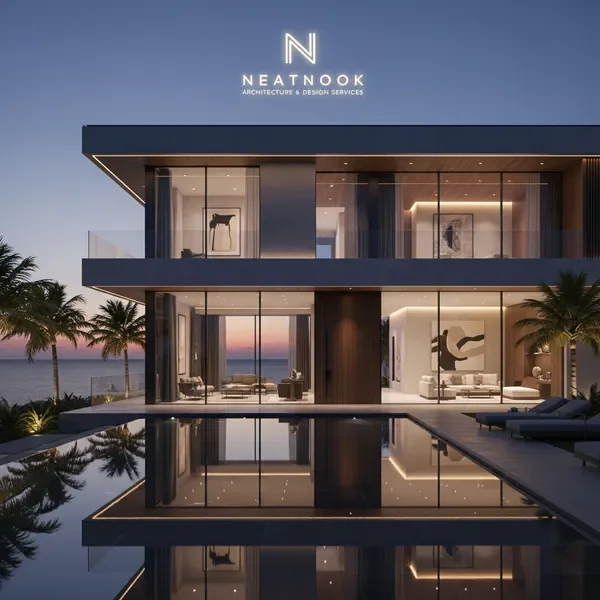 וילה יוקרתית מודרנית - תכנון בית פרטי מפואר